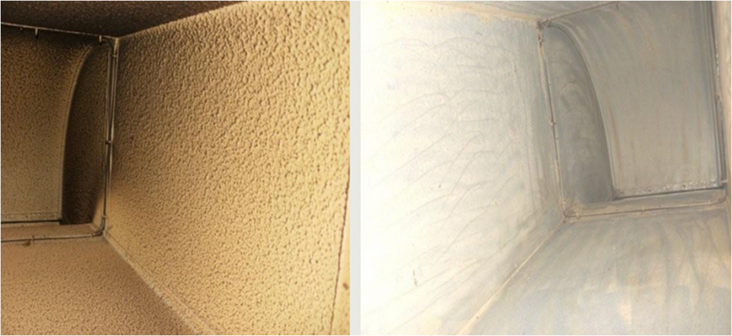 Nursing Home Canopy Fan Cleaning Before & After Nursing Home Canopy Fan Cleaning Before & After