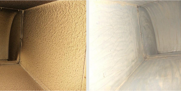 Canopy Fan Cleaning Before & After